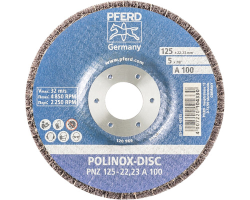 Disque de nettoyage PFERD PNZ Ø 125x22,23 mm granulométrie 100