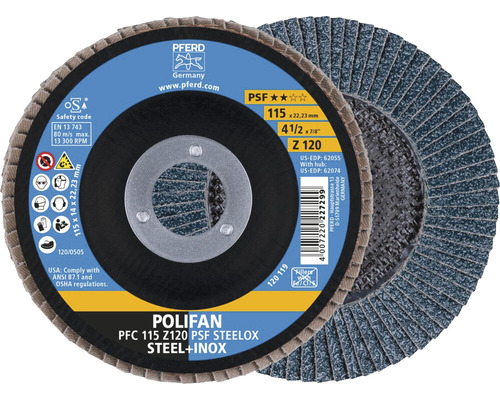 Pferd Polifan Schleifscheibe 115 Millimeter