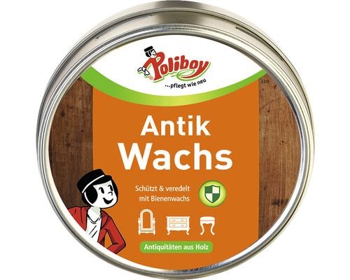 Cire rustique Poliboy pour les antiquités en bois 200 ml Boîte de cire antique de Poliboy