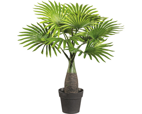 Palmier artificiel mini palmier éventail h 45 cm vert