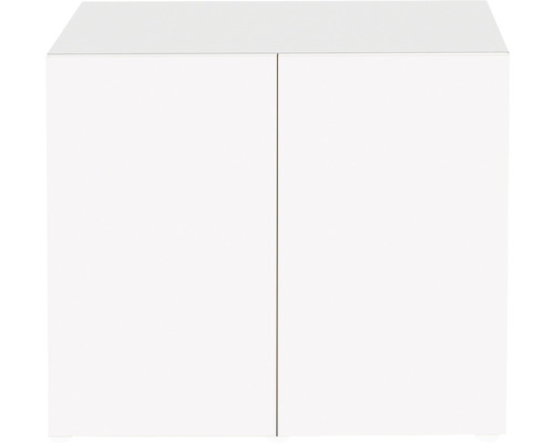 Meuble bas blanc avec deux portes pour l''intérieur