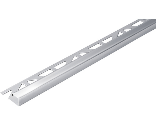 Profilé de finition rectangulaire Squarline acier inoxydable pour le sol 250 cm hauteur 11 mm