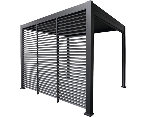 Aluminium Pavillon mit Lamellenwand für den Aussenbereich