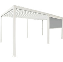 Pergola autoportante en aluminium avec protection solaire