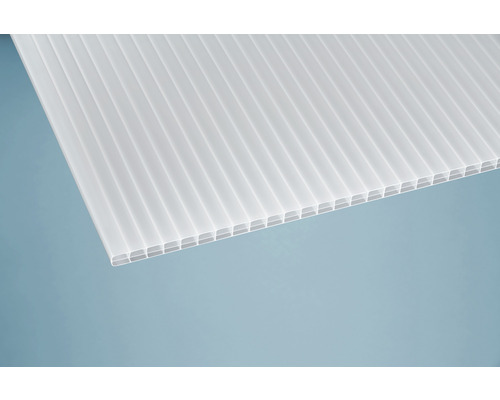 Toiture pour terrasse gutta Premium polycarbonate opale 510 x 306 cm blanc