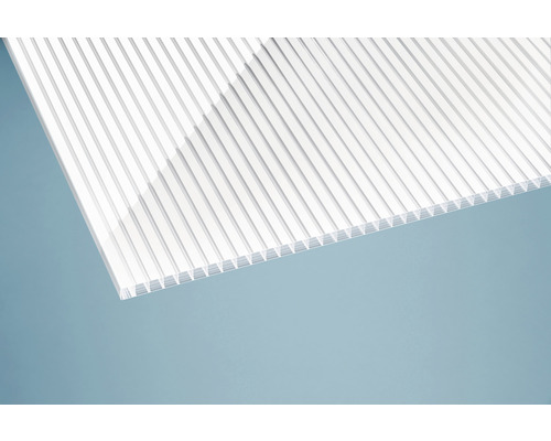 Toiture pour terrasse gutta Premium polycarbonate blanc rayé 510 x 306 cm blanc