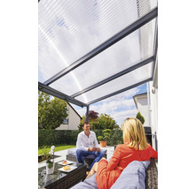 Terrassenüberdachung gutta Premium Acryl Klima blue 510 x 306 cm anthrazit