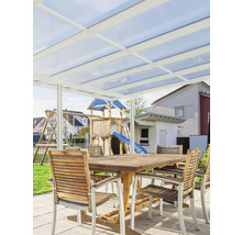 Terrassenüberdachung gutta Premium Acryl Klima blue 712 x 306 cm weiß