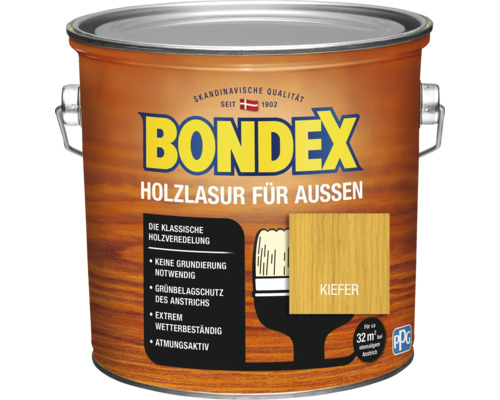 Lasure pour bois extérieur de Bondex en seau métallique