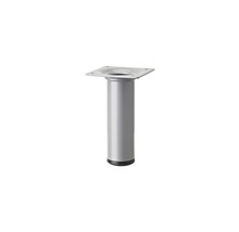 Tarrox Pied de table rond 19 cm Ø60 mm réglable en hauteur, argent-thumb-0