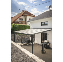 Terrassenüberdachung gutta Premium Acryl Klima blue 712 x 306 cm anthrazit
