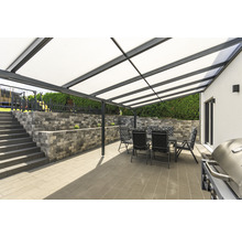 Terrassenüberdachung gutta Premium Acryl Klima blue 712 x 306 cm anthrazit