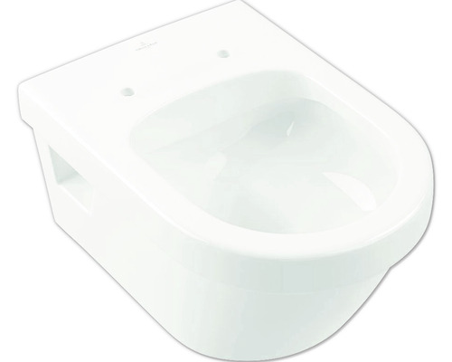 WC suspendu Villeroy & Boch Architectura cuvette à fond creux bride de rinçage ouverte blanc avec revêtement sans abattant WC 5684R0R1