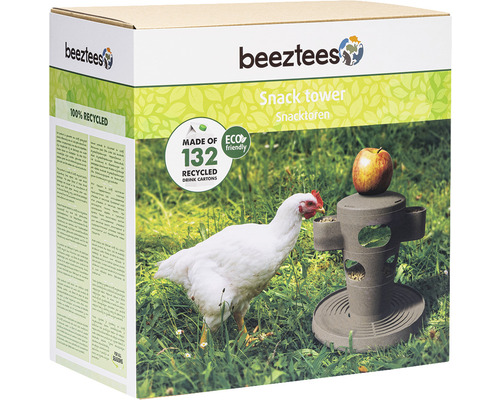 Emballage de la tour à snacks Beeztees avec poulet et pomme