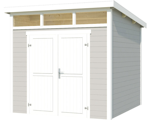 Gartenschuppen mit Doppeltür und Oberlicht aus Holz