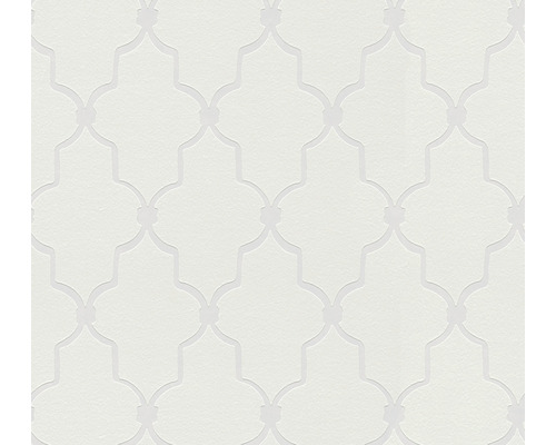 Papier peint intissé 38457-1 pouvant être peint art déco blanc