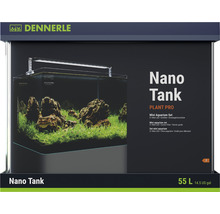 Aquarium DENNERLE Nano Tank Plant Pro 55 L, LED Beleuchtung Chihiros A II 451 inkl. Innenfilter, Abdeckscheibe, Sicherheitsunterlage, Einsteigerbroschüre ,