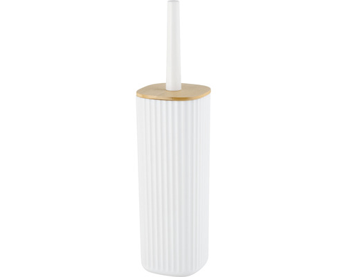 WC-Bürstengarnitur Wenko Rotello weiß/bambus 25296100