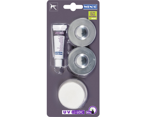 Kit de fixation Wenko UV-Loc chrome 25554100