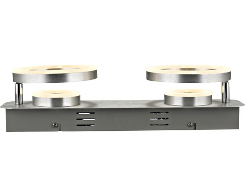 Doppelte LED-Wandleuchte aus Metall für den Innenbereich