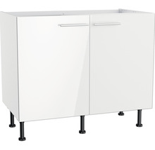 Waschbeckenunterschrank mit zwei Türen und Füßen