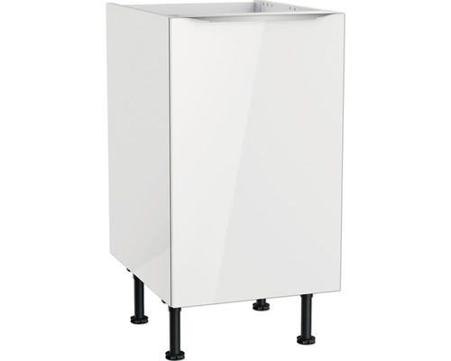 Meuble sous-évier Optifit Arvid986 45 x 58,4 x 87 cm façade blanc brillant corps blanc