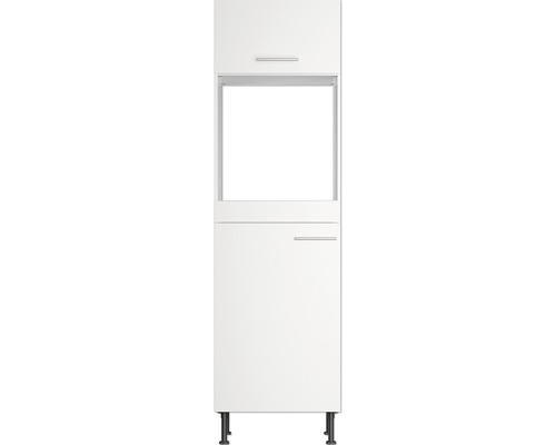 Weißer Hochschrank mit Auszug und Tür für Badezimmer