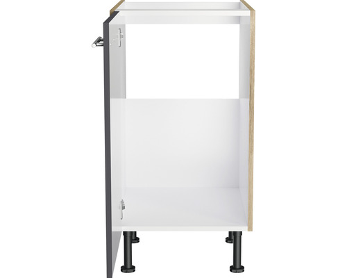 Meuble bas de cuisine avec porte et pieds