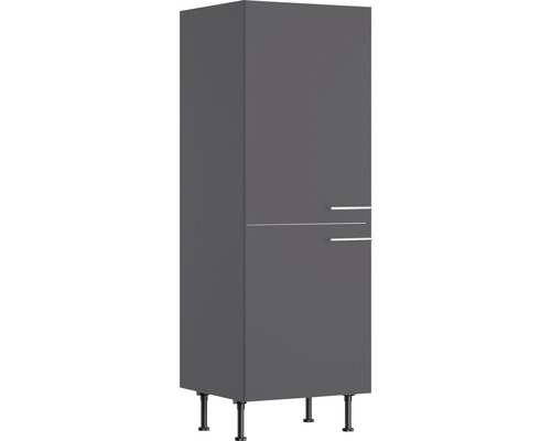 Armoire à provisions Optifit Ingvar420 60 x 58,4 x 176,6 cm façade anthracite mat corps gris