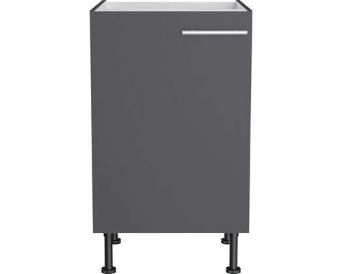 Meuble bas avec porte et poignée pour salle de bain