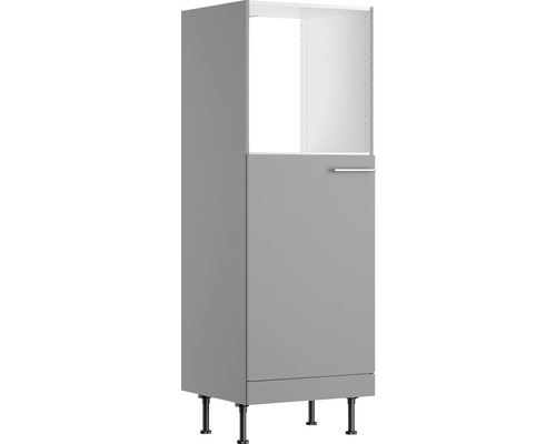 Caisson pour four/réfrigérateur encastrable de 88 Optifit Mats825 60 x 58,4 x 176,6 cm façade gris basalte mat corps gris