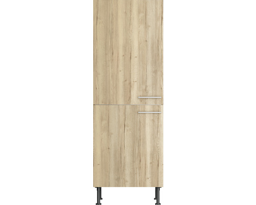 Meuble bas de cuisine avec deux portes et pieds