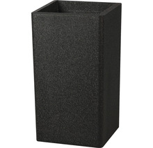Pflanzkübel iQ Dutch Design Kunststoff 38 x 38 x 62 cm schwarz