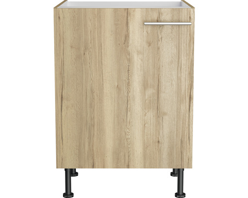 Waschtischunterschrank mit Tür, Griff und Füßen