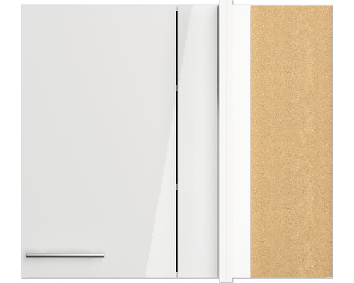 Detailansicht eines Badezimmerschranks mit Griff