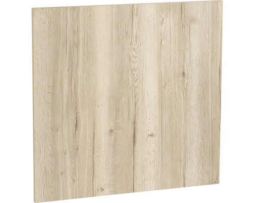 Optifit Geschirrspülerblende für teilintegrierten Geschirrspüler Erik290 BxTxH 59,6 x 1,6 x 57,2 cm wildeiche strukturiert matt zerlegt KFER T606-8+ Holzdekorplatte