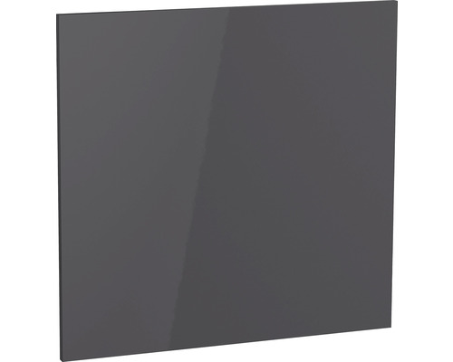 Façade pour lave-vaisselle partiellement intégré Optifit Linus984 59,6 x 1,6 x 57,2 cm façade anthracite brillant corps chêne sauvage