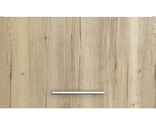 Façade d''armoire de cuisine avec décor bois et poignée