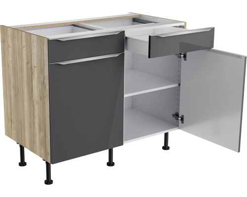 Unterschrank mit Schublade und Tür für Küchenzeile