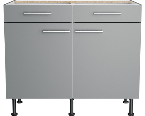 Küchenunterschrank mit zwei Schubladen und zwei Türen