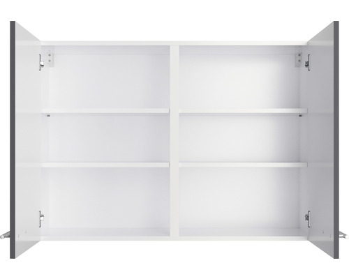 Offener Hängeschrank mit Regalböden