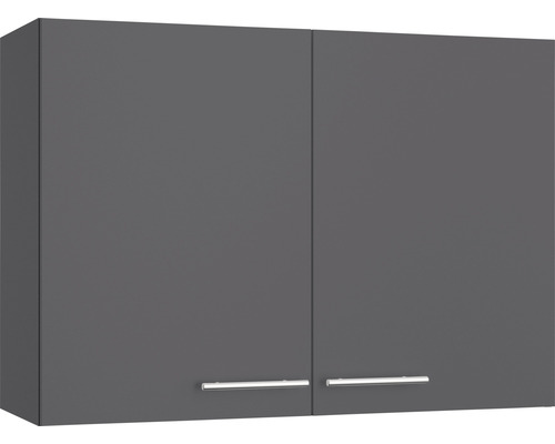 Armoire suspendue Optifit Ingvar420 100 x 34,9 x 70,4 cm façade anthracite mat corps gris