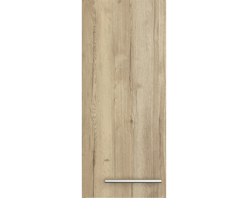 Façade d''armoire de cuisine avec poignée, décor bois