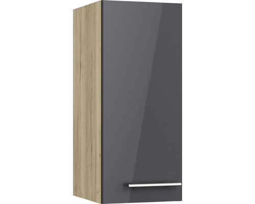 Hängeschrank Optifit Jonte984 glänzend 70,4 34,9 Korpusfarbe x BxTxH cm - HORNBACH x 30 Luxemburg Frontfarbe anthrazit wildeiche