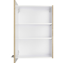 Offener Wandschrank mit drei Regalböden.