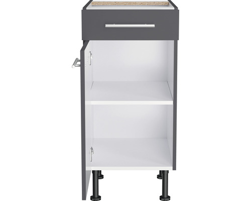Meuble bas avec tiroir, porte et étagère pour la cuisine