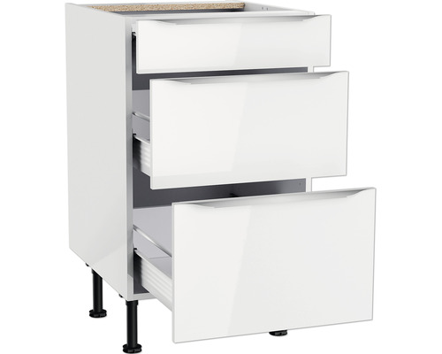 Küchenunterschrank mit drei Schubladen