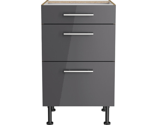 Badezimmer Unterschrank mit drei Schubladen und Füßen