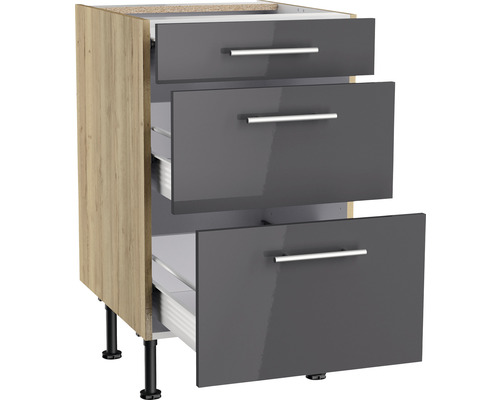 Küchenunterschrank mit drei Schubladen