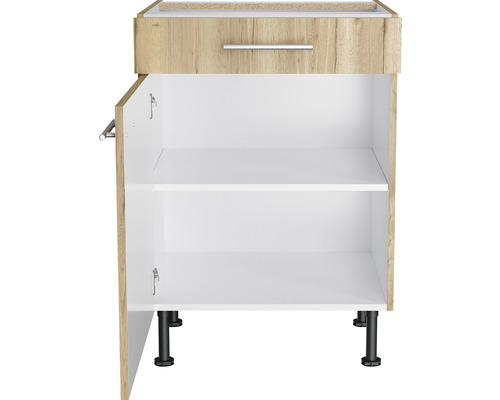 Unterschrank mit Schublade und offenem Fach mit Einlegeboden